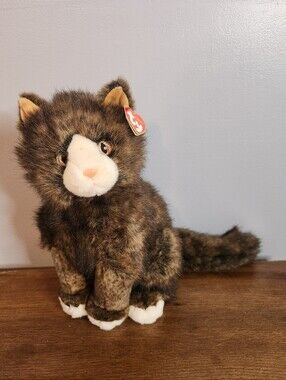 TY Classic 1999 Plush Prissy Sitting Cat 12in Realistic Stuffed Animal Tortoises